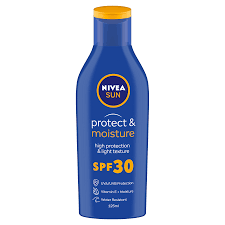 SPF 30+ lotions and sprays to protect from UV rays.
