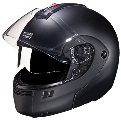 STUDDS Trooper D1 Flip-up Full Face with Dual Visor Motorbike Helmet (Blue Pink