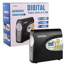 Windek 1902 Digital Tire Inflator – LED light, auto stop, multipurpose