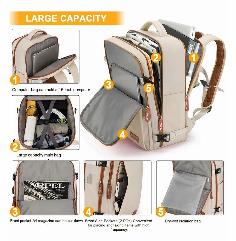 Large capacity for carrying multiple items.