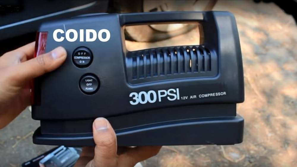 Coido 12V Car/Bike Air Pump – Lightweight & user-friendly