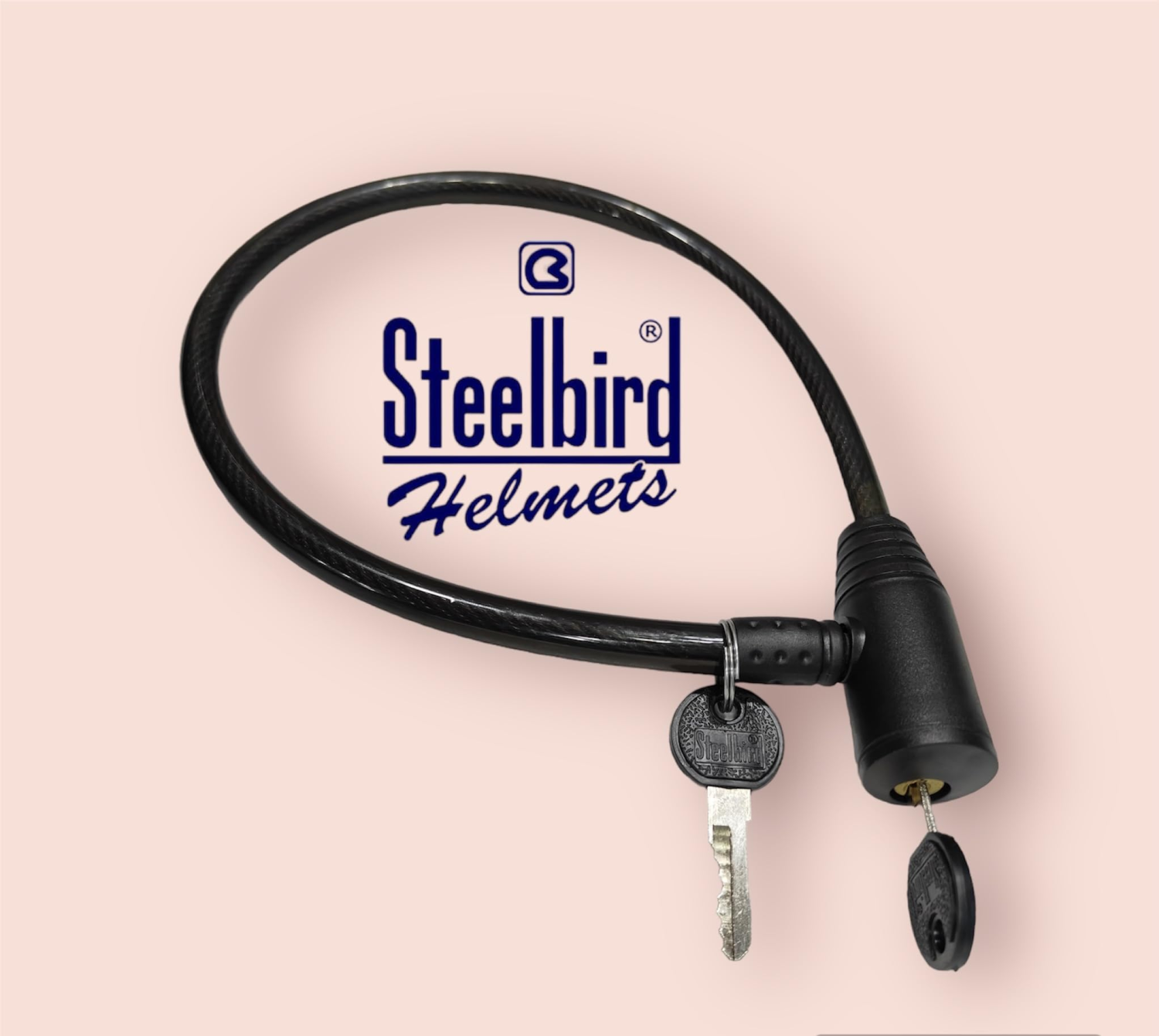 Steelbird Heavy Chain Lock – Hardened steel with fabric cover