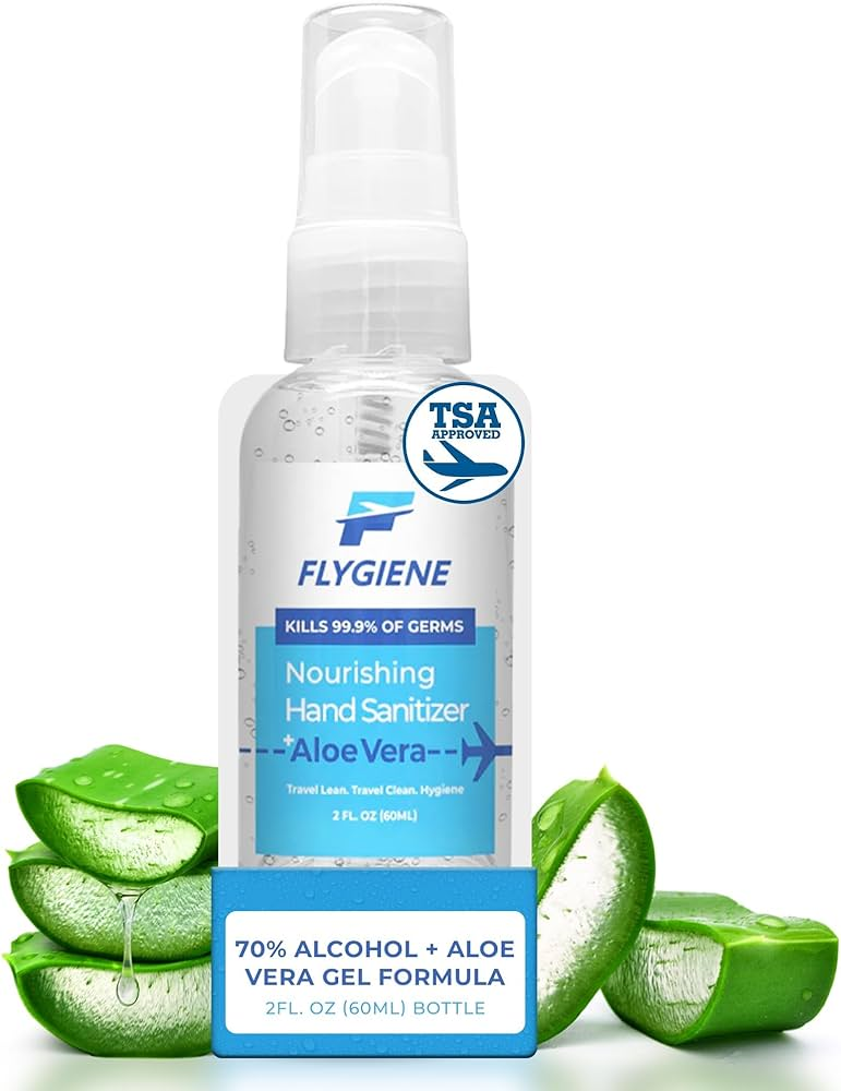 Pocket-size and pump-bottle alcohol-based sanitizers for daily use